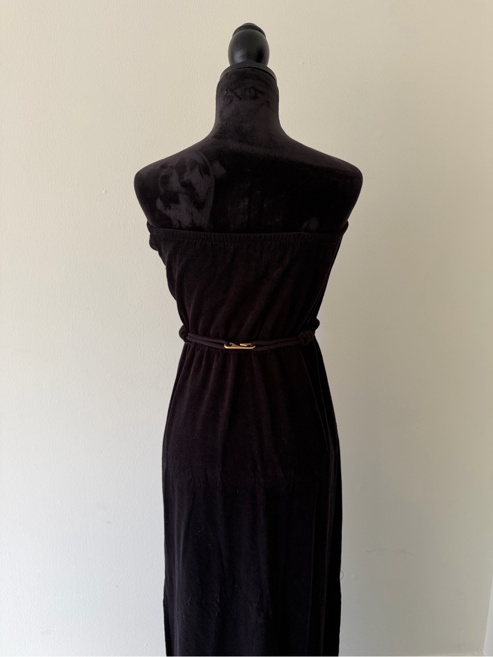 Juicy Couture Strapless Maxi Dress with Gold Accent Belt - Picture 3 of 5